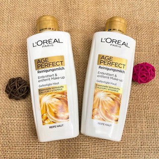 SỮA RỬA MẶT LOREAL AGE PERFECT DẠNG SỮA GIÚP CĂNG MỊN DA- 200ml
