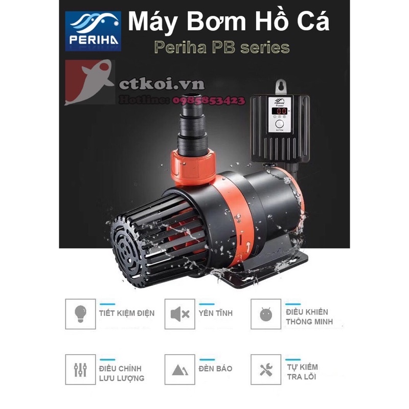 Máy Bơm Hồ Koi Periha PB 5000 7000 9000 10000 12000 14000 16000 18000 20000 25000 - TIẾT KIỆM ĐIỆN