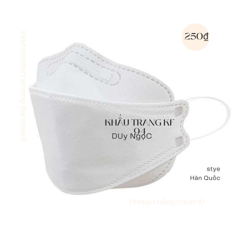 KF94 Hàn Quốc - Combo 50 cái - Khẩu trang 4D Mask Duy Ngọc 4 lớp lọc kháng khuẩn phòng dịch hiệu quả DN94 [CEC Store]