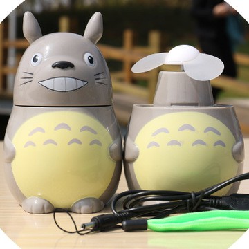 Quạt sạc mini totoro có đèn quạt usb QS9