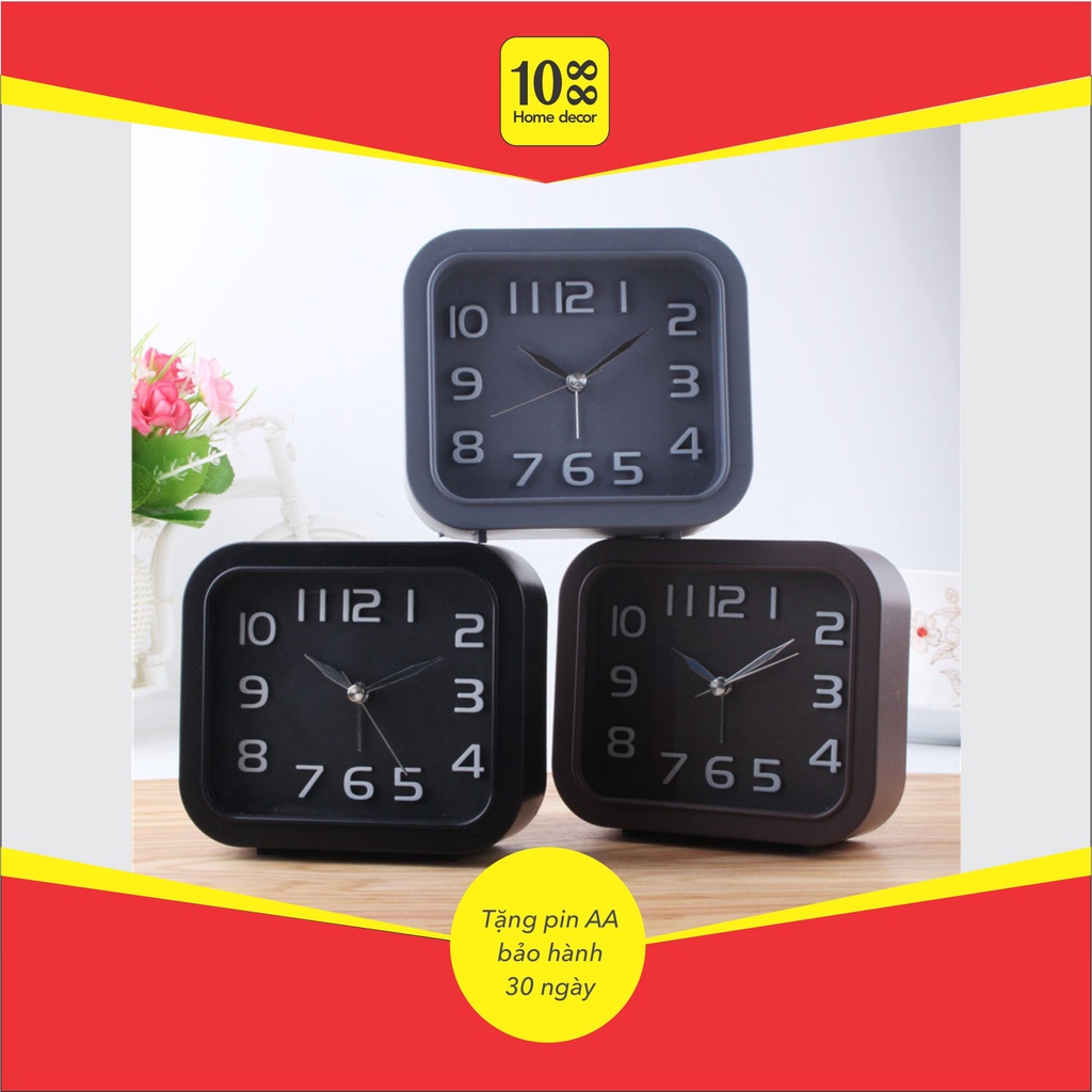Đồng hồ để bàn trang trí, có báo thức