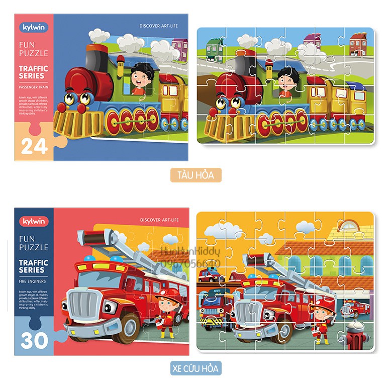 [4 CẤP ĐỘ] BỘ XẾP HÌNH THĂNG CẤP - CHỦ ĐỀ VẬN TẢI