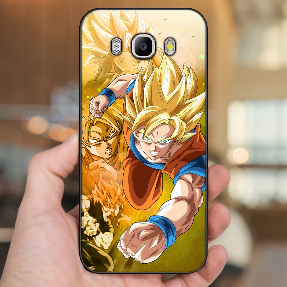 Ốp lưng Samsung J5 2016, J7 2016 viền đen in hình Goku Dragon Ball