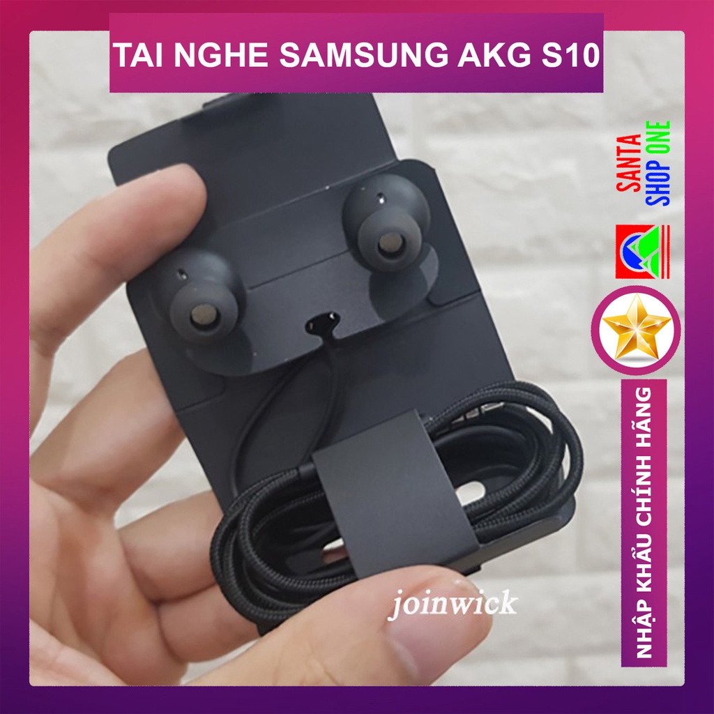 [ Hàng Xịn ] Tai Nghe Samsung AKG Galaxy S10/S10 Plus MADE IN VIET NAM - Tai nghe nhét tai - Tặng 4 nút tai phụ