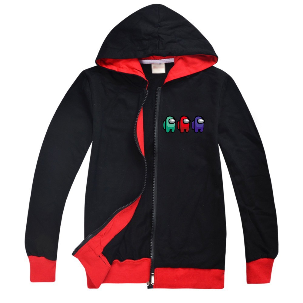 COTTON COMBED Áo Khoác Hoodie Vải Cotton In Họa Tiết Game Độc Đáo Thời Trang Cho Bé