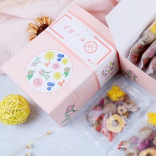 Trà hoa hồng bát bảo: hoa cúc, táo tàu, quất vàng, nho khô, hoa hồng, long nhãn, kỷ tử - dưỡng nhan bù nước giảm stress