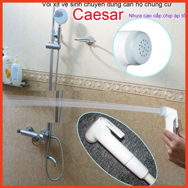 Vòi xịt vệ sinh toilet Caesar chính hãng, vòi xịt vệ sinh