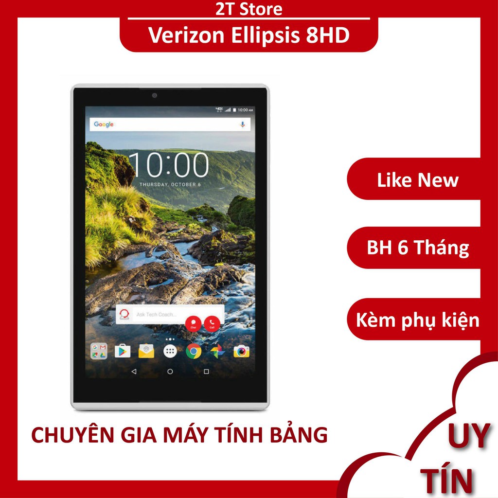 Máy tính bảng Verizon Ellipsis 8HD hàng Mỹ - Chuyên game (Wifi)