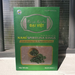 Viên nén tảo xoắn Đại Việt - Nami Kings 100v: uống bổ sung dưỡng chất, hỗ trợ tăng sức đề kháng cho cả gia đình