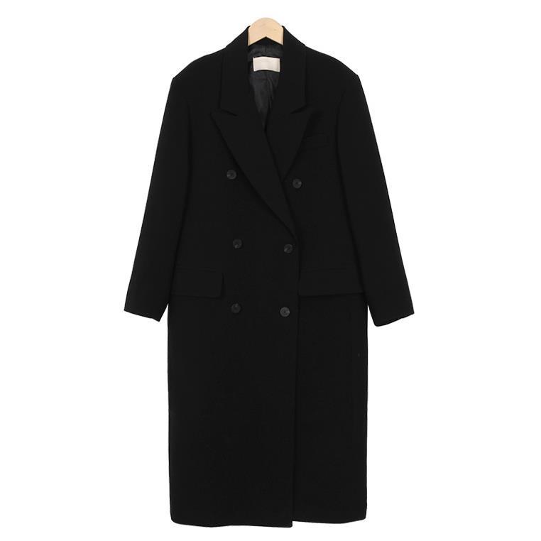Áo khoác vest đen dáng dài thời trang thu đông cho nữ | BigBuy360 - bigbuy360.vn