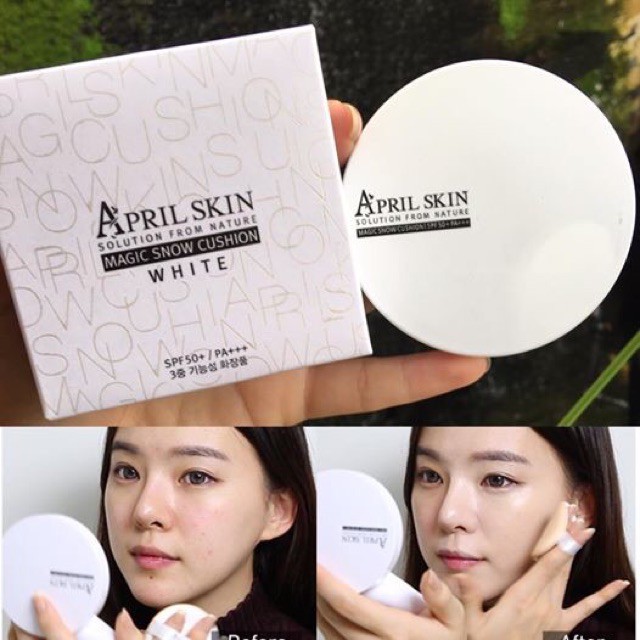 Phấn nước april skin white magic cushion