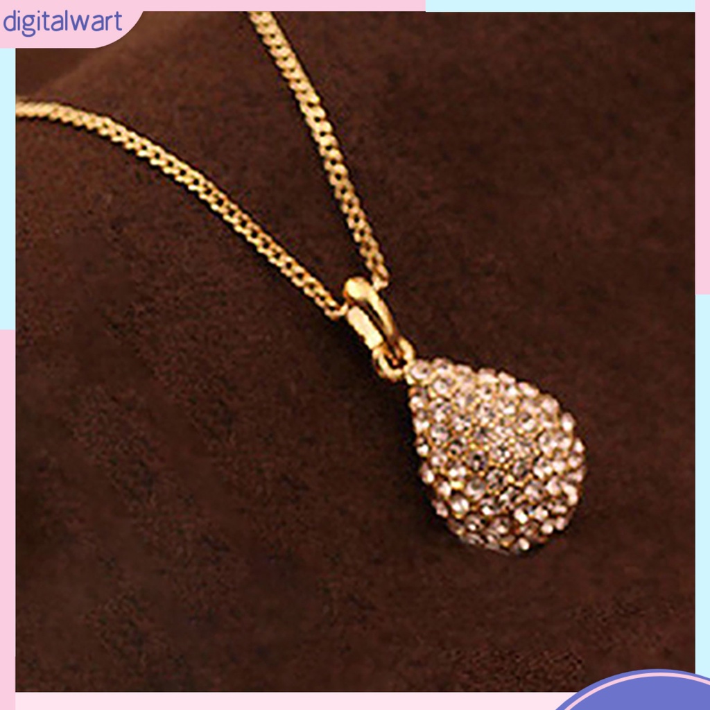 Dây Chuyền Đính Đá Hình Giọt Nước Thời Trang Cho Nữ