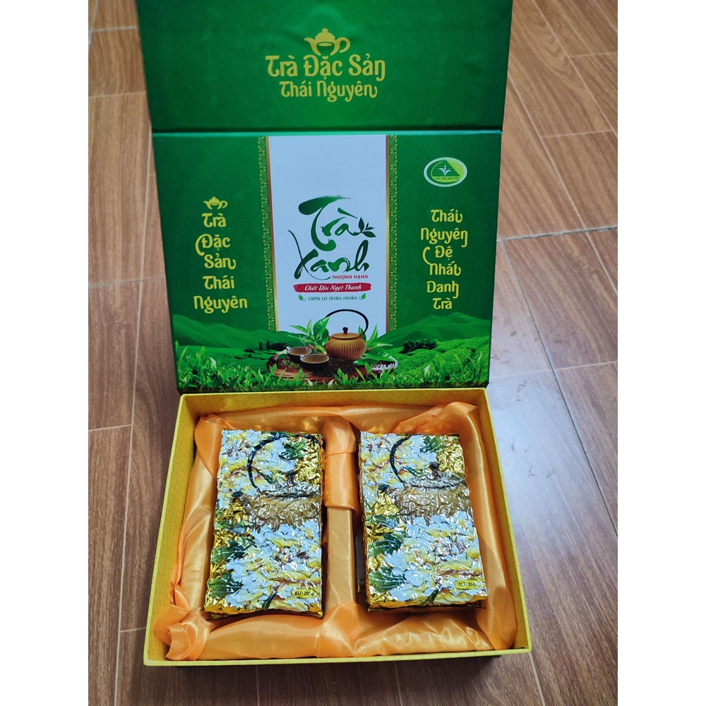 Hộp Tặng Trà Móc Câu Thượng Hạng - Hộp quà biếu - Chè Tân Cương Thái Nguyên Chính Hãng