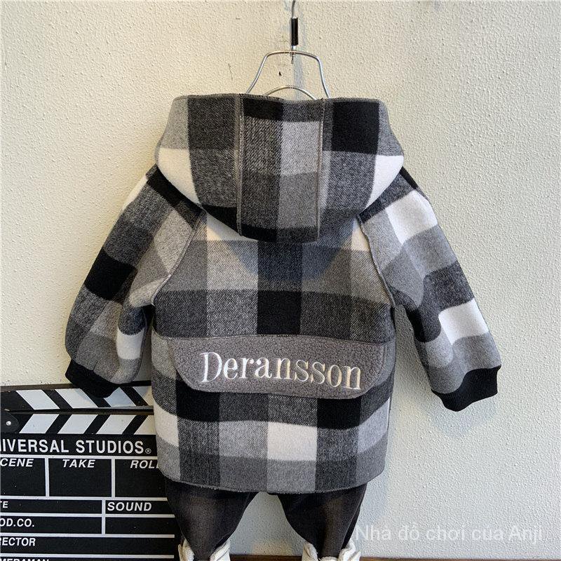 Children's Warm Wool Coat New Children Thick Velvet Jacket