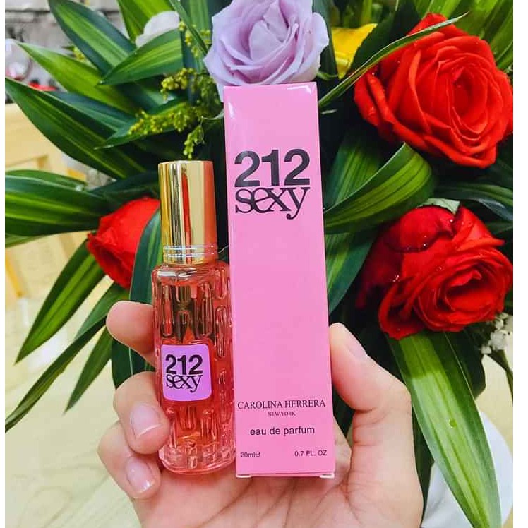 Nước hoa mini 212 nữ chai 20ml dạng xịt- mẫu 4d- Mùi 212 sexy women