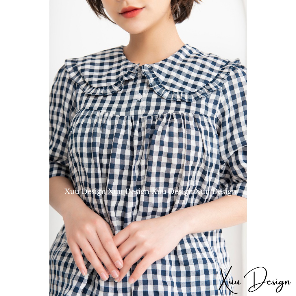 Áo babydoll Xuu Design Áo kiểu nữ thiết kế chất vải đẹp dáng suông [Xu05 XTT ]