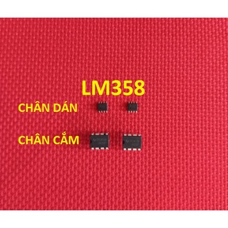 LM358 DIP8 (IC Khuếch Đại Thuật Toán) CHÂN CẮM VÀ CHÂN DÁN