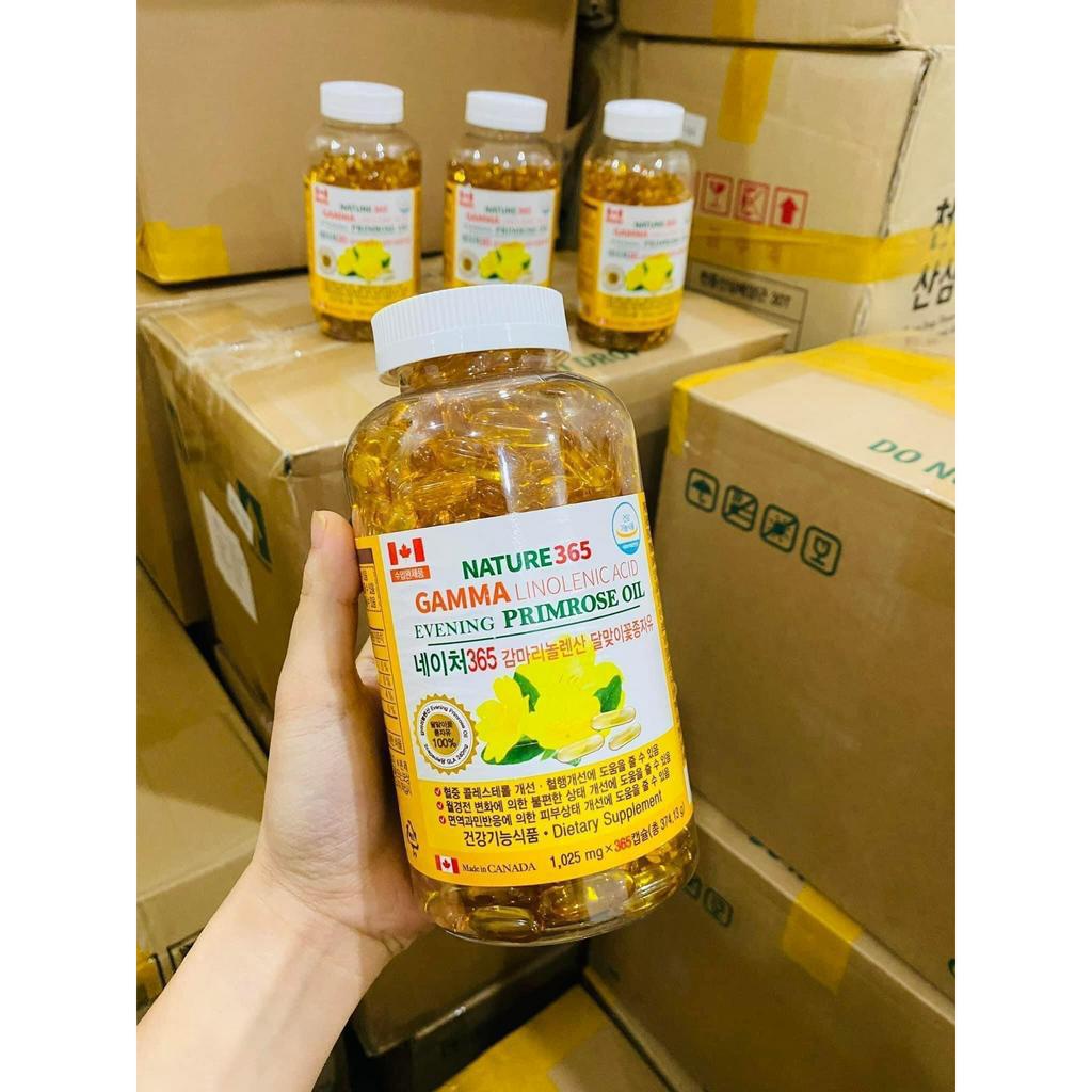 Tinh dầu hoa anh thảo Gamma Hàn Quốc Linolenic Acid 365 viên, cải thiện nội tiết tố nữ…