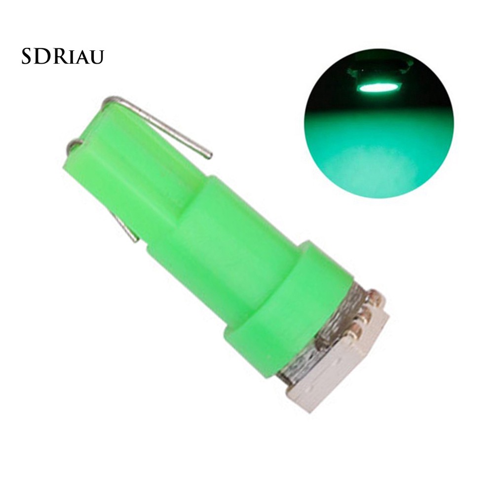 Bộ 10 đèn LED T5 5050 1SMD 12V 0.5W gắn bảng điều khiển đồng hồ xe hơi nhỏ gọn chuyên dụng