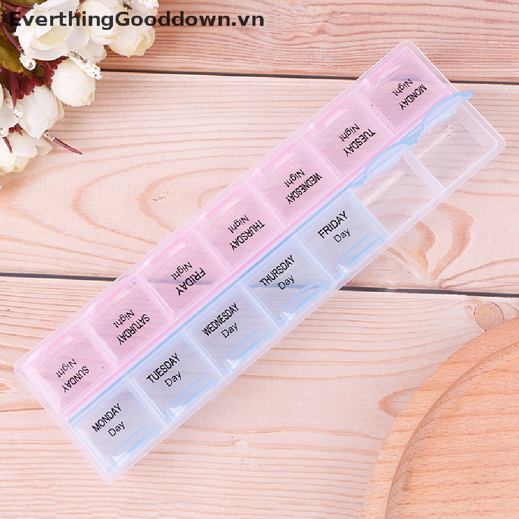Everthingooddown Hộp Đựng Thuốc 1-7 Ngày Ốp