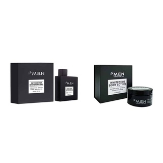 Bộ dưỡng trắng da The MEN body lotion và Sữa tắm Detox body