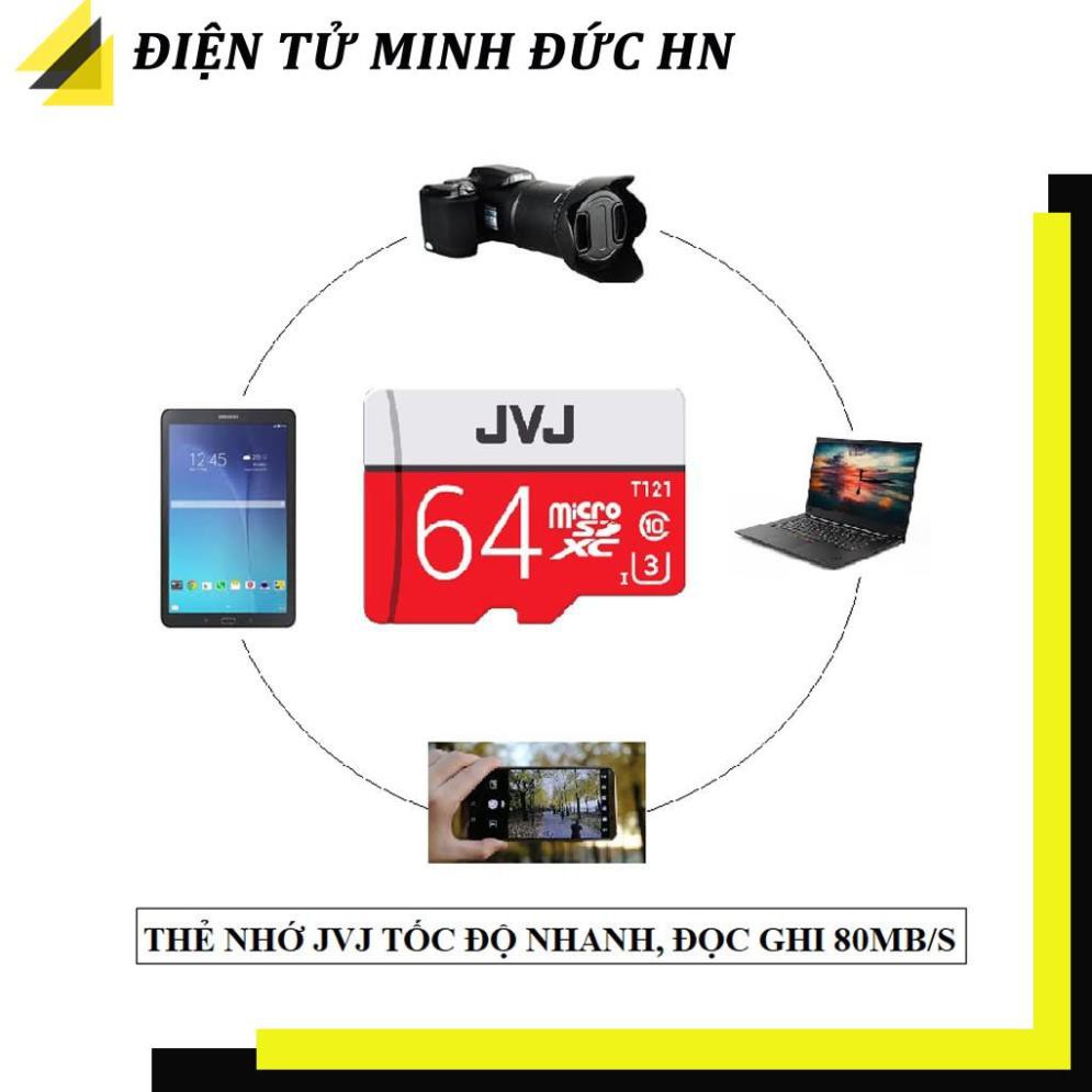 [GIÁ TỐT] Thẻ nhớ 16/32/64/128GB JVJ Pro U3 Class 10 – Chuyên dùng CAMERA tốc độ cao, điện thoại, cam hành trình