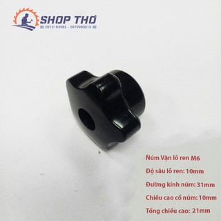 Núm vặn M6 thủng ( set 5 cái )