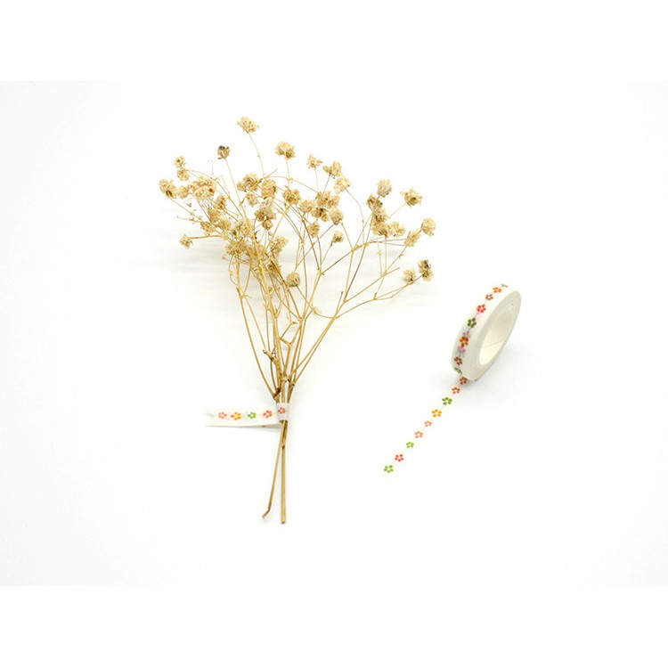 Washi tape - Băng dính washi 0.8cm x 10m WST001