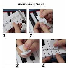 Sicker Nốt Nhạc Dán Phím Đàn Piano-Organ