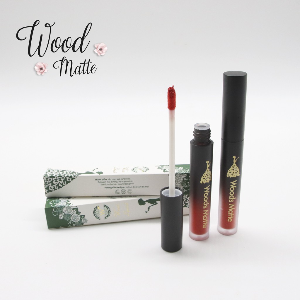 [SP CHÍNH HÃNG] Son Kem Lì WOODS MATTE Lâu Trôi Với 2 Tông Màu Tùy Chọn (5g) | BigBuy360 - bigbuy360.vn