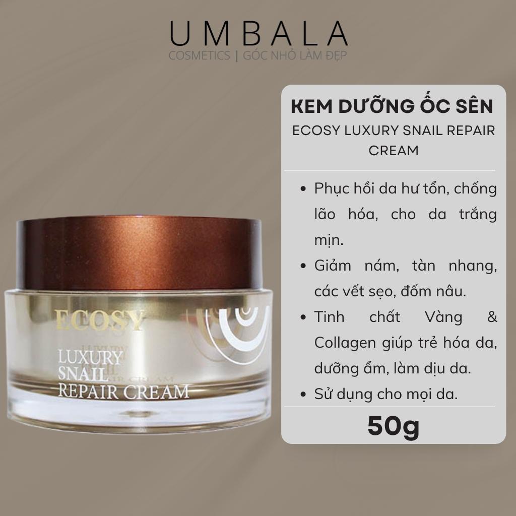 Kem dưỡng ốc sên ECOSY LUXURY SNAIL (50g)