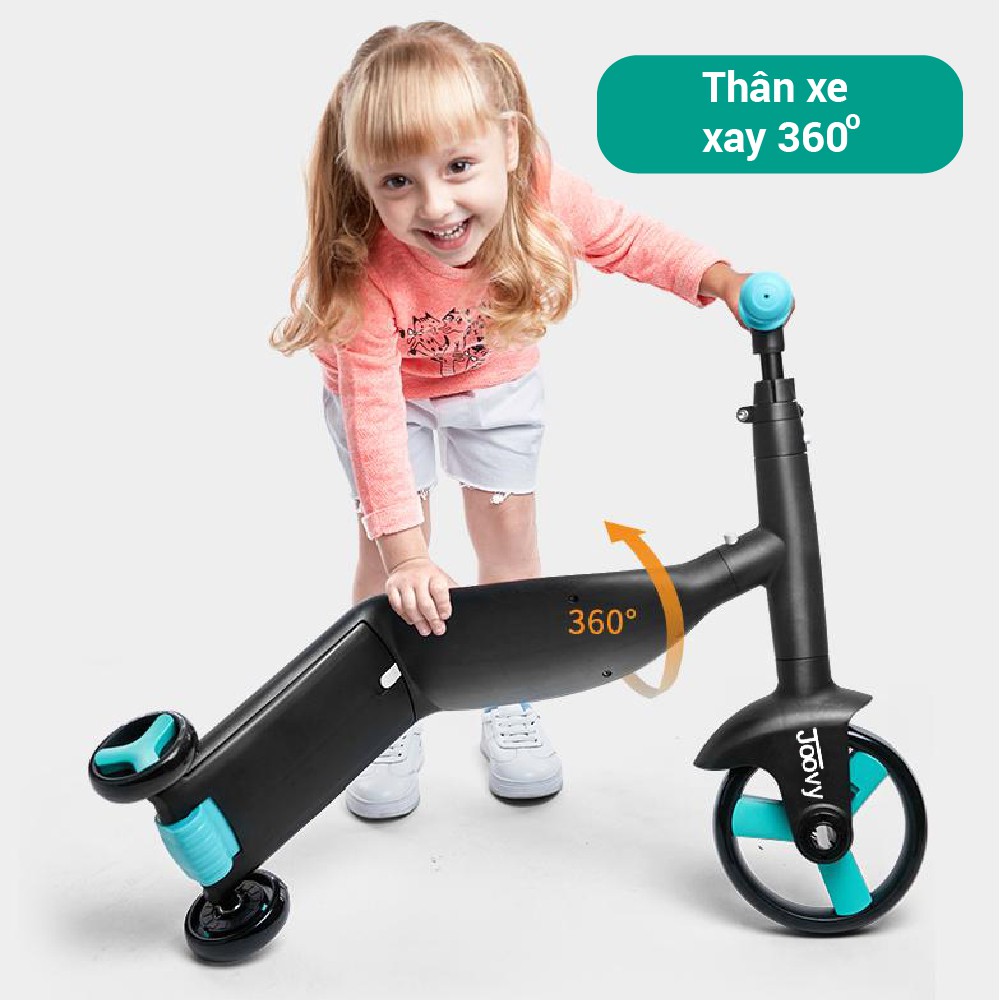 Siêu xe biến hình Scooter, chòi chân, cân bằng 3 trong 1 cho bé từ 1 tới 6 tuổi Nadle TF3 Joovy CHÍNH HÃNG