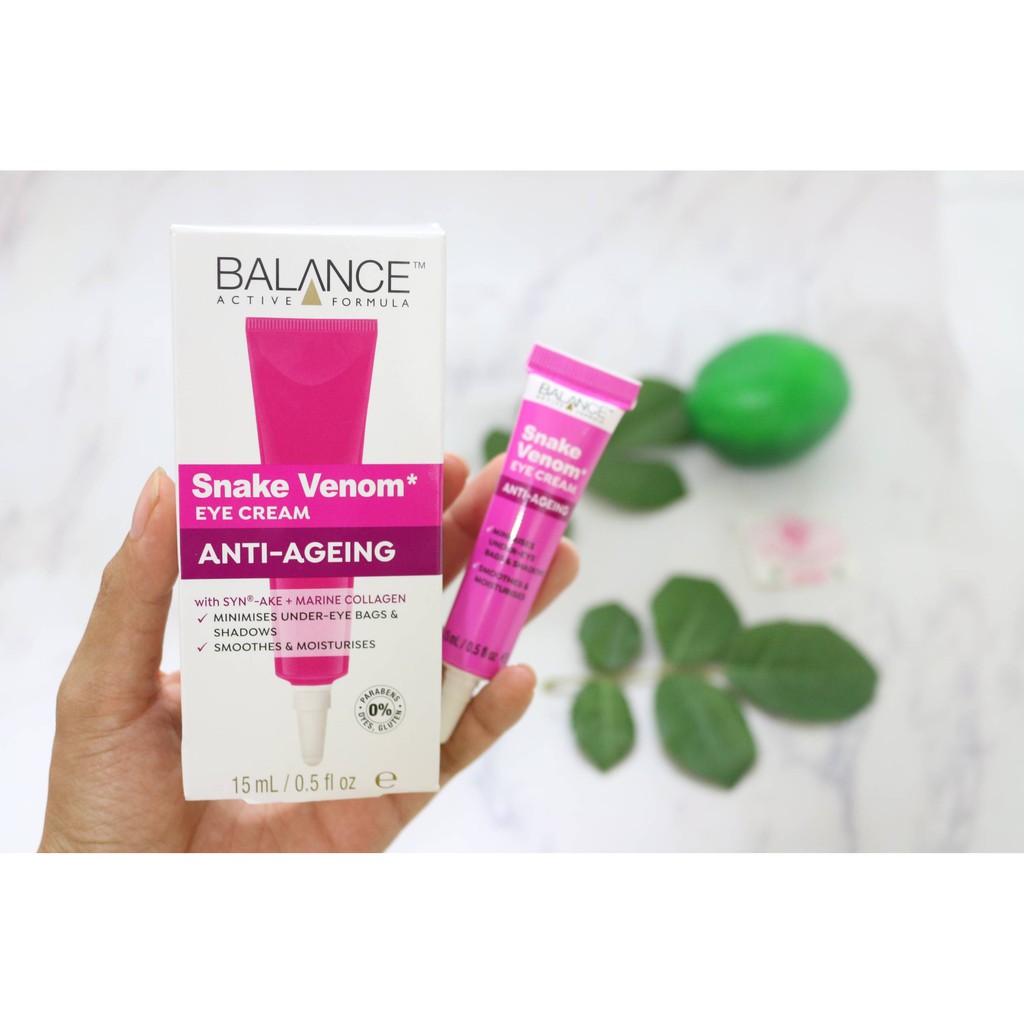 KEM GIẢM THÂM MẮT BALANCE ACTIVE FORMULA SNAKE VENOM EYE CREAM 15ML (HỒNG) | BigBuy360 - bigbuy360.vn