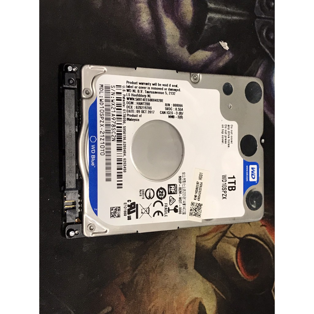 ổ Cứng Laptop 1TB WD, HDD Laptop 1TB Hiệu Western, Sức Khỏe Tốt