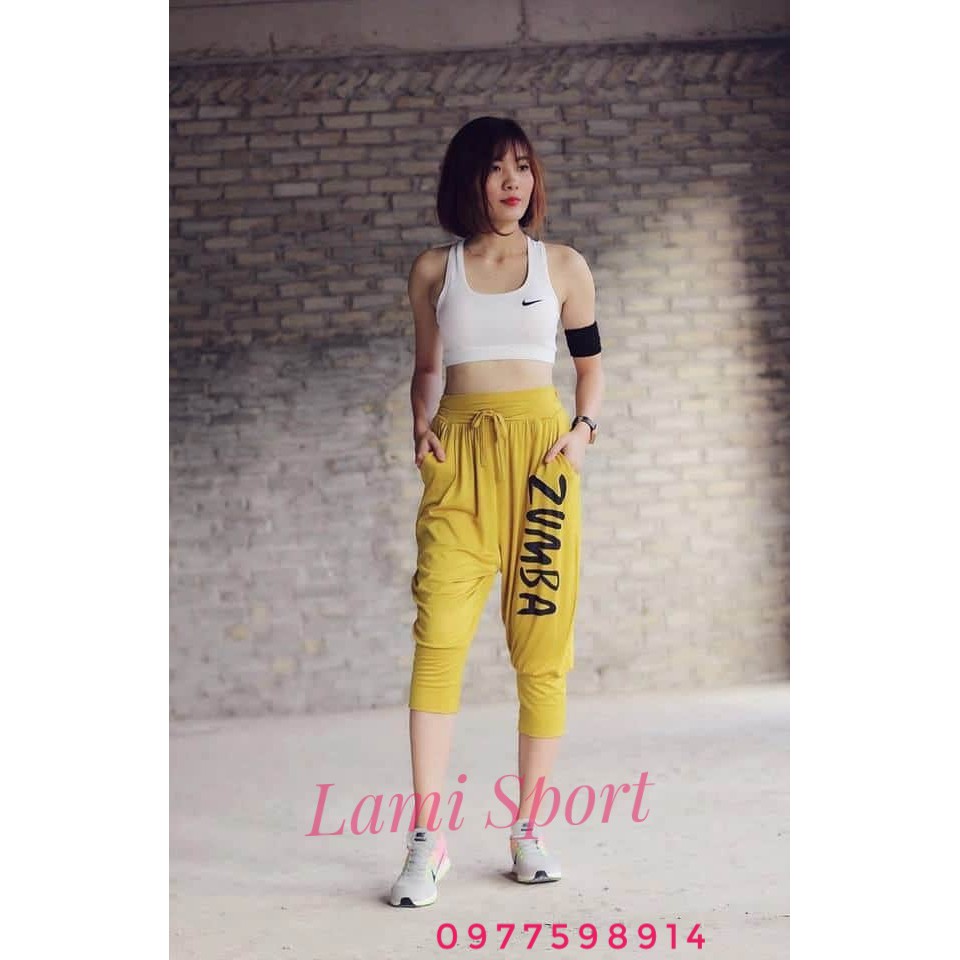 10.10 Set đồ tập gym yoga zumba aerobic nữ quần zumba co giãn 4 chiều trên shopee . *