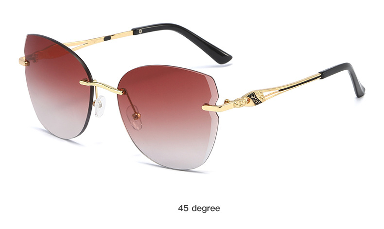 Kính Mát Gọng Mắt Mèo Phong Cách Hàn Quốc Chống Tia Uv400 Thiết Kế Thời Trang