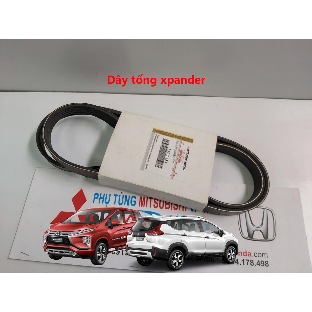 Dây tổng xe Mitsubishi Xpander, Dây curoa bơm nước xe Xpander |1340A181