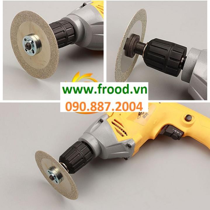 Đầu Chuyển Máy Khoan Thành Máy Cắt, Máy Cưa, Máy Mài TRỤC 6mm hoặc 10mm và các loại phụ kiện