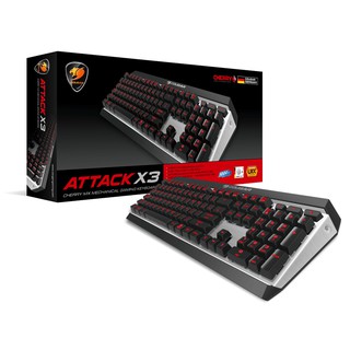 Cougar Attack X3 Premium - Cherry MX Mechanical Aluminium Gaming Keyboard thumbnail