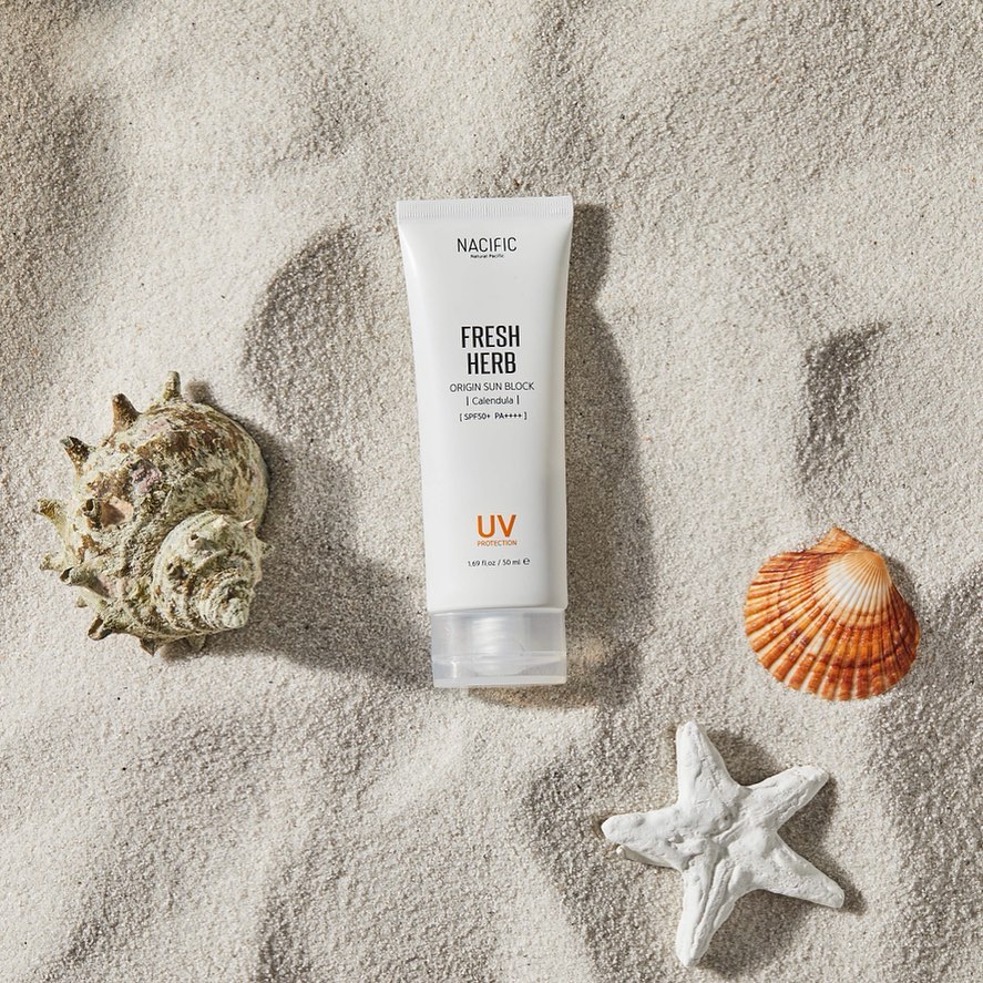 Kem chống nắng trắng da  Nacific Fresh Herb Origin Sun Block Calendula 50ml