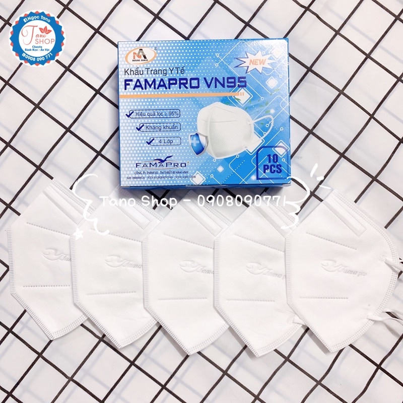 Set 50 cái khẩu trang 4 lớp N95 chính hãng Nam Anh