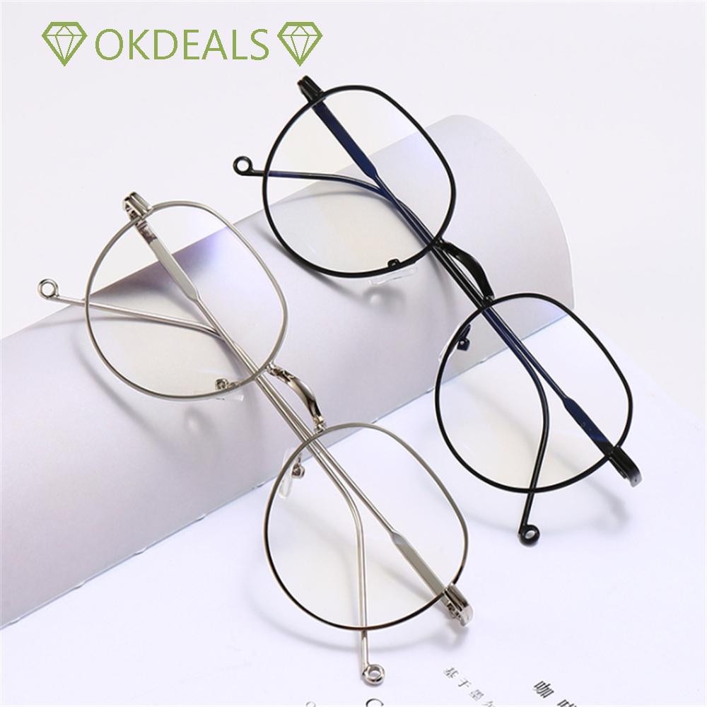 Mắt Kính Gọng Tròn Bằng Kim Loại Siêu Nhẹ Phân Cực Thời Trang Unisex