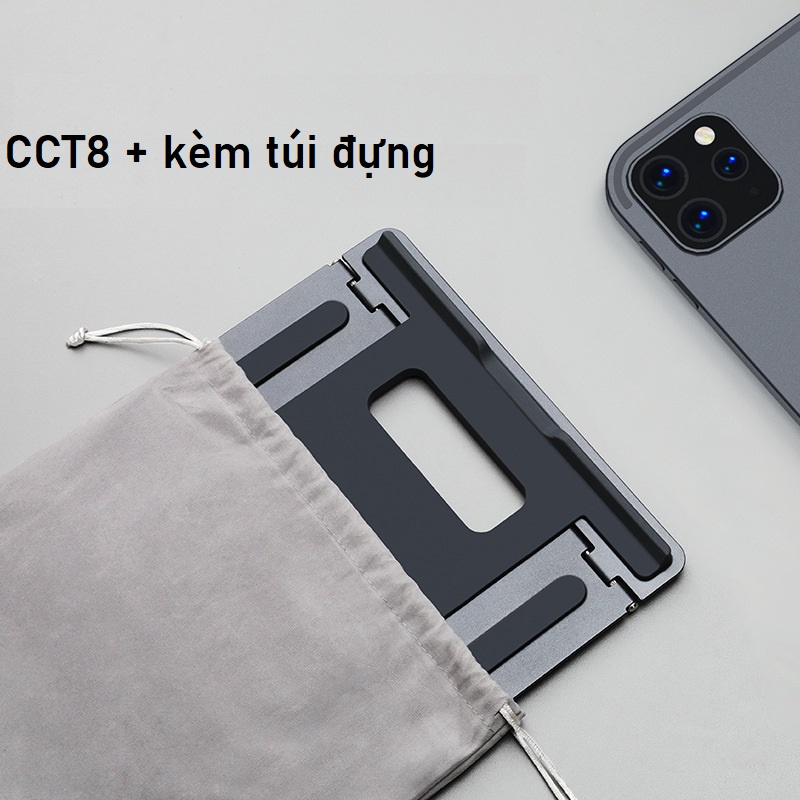 Giá đỡ laptop nhôm tản nhiệt có thể gấp gọn SH004 CCT8 kích thước lớn