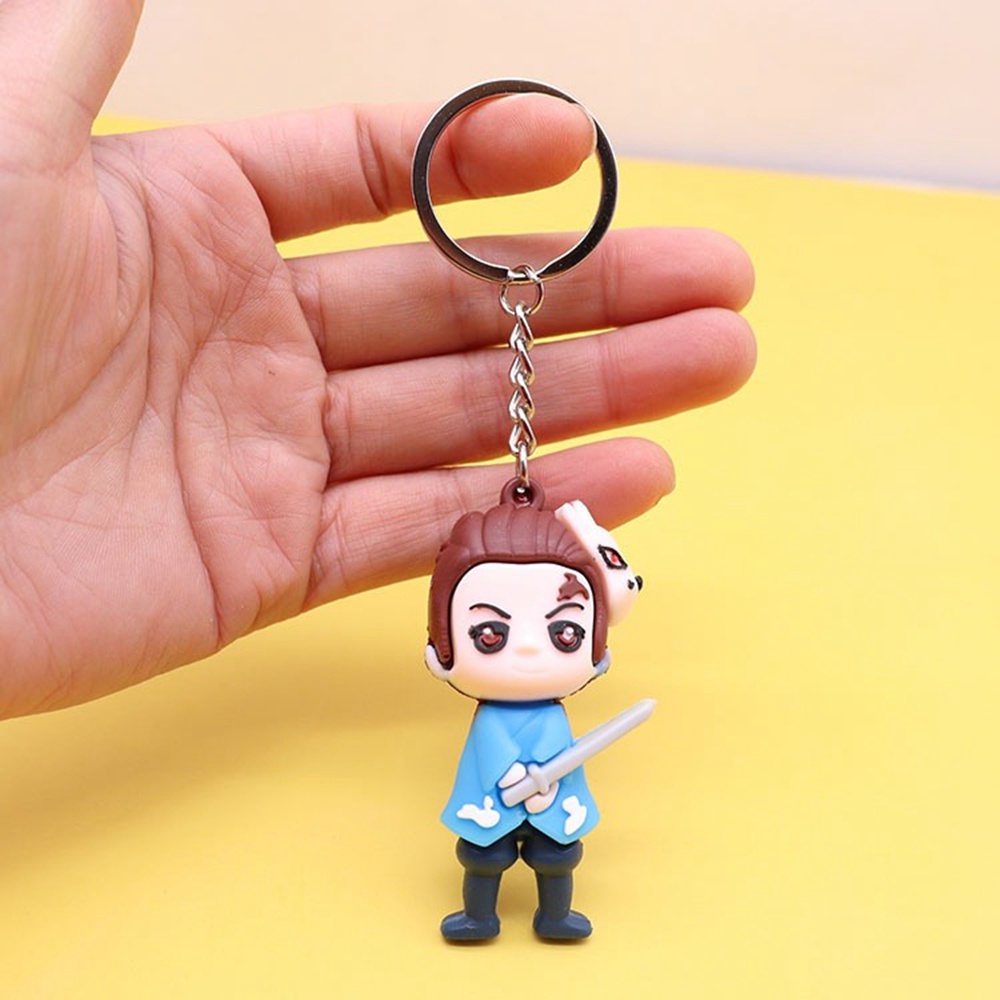 1 Móc Khóa PVC Mềm Hình Búp Bê Anime Đáng Yêu