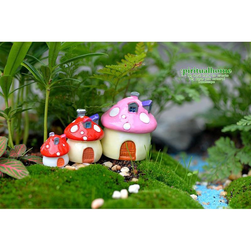 Mô hình trang trí_nhà nấm