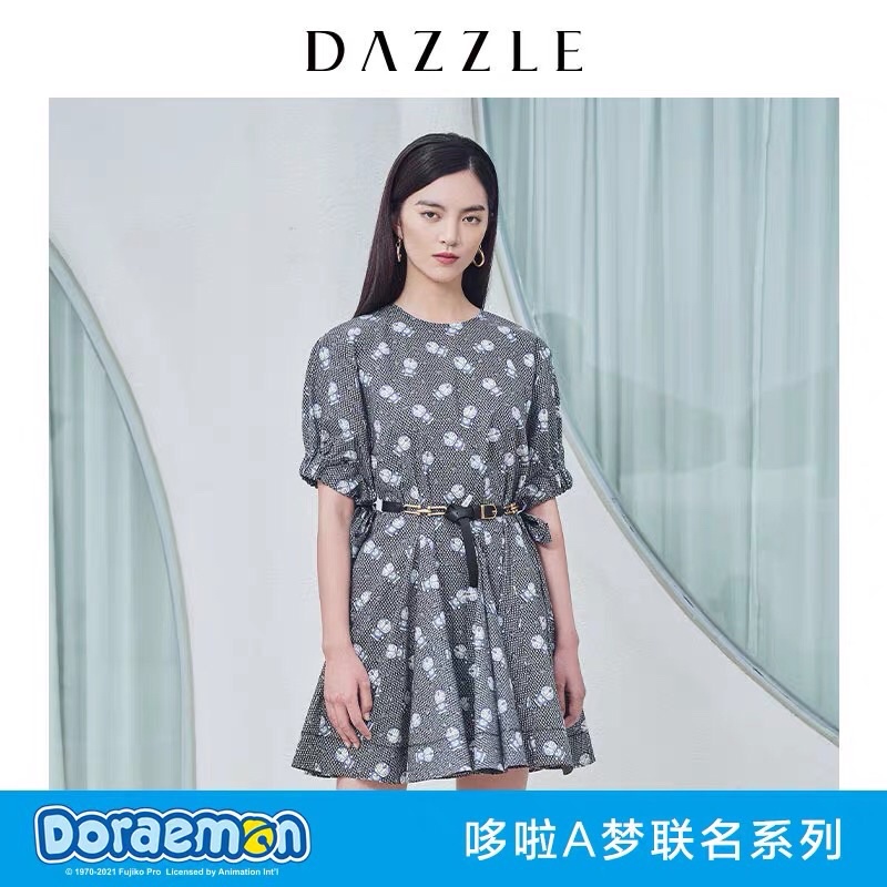 Đầm hoạ tiết Doraemon Dazzle