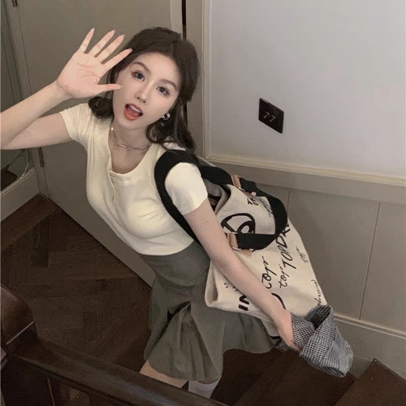 SÉT XLY ÁO BODY TRỤ NÚT