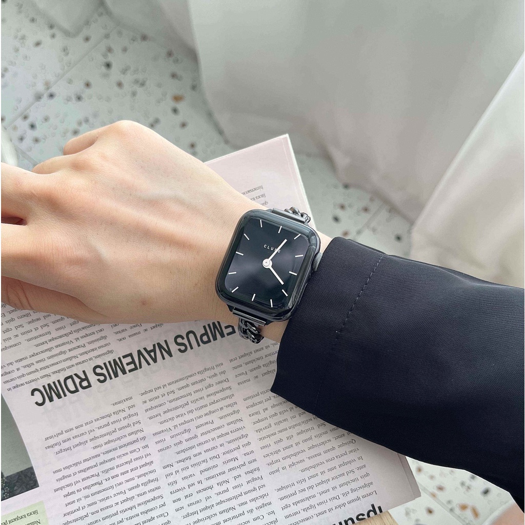 Dây Đeo Đồng Hồ Apple Watch 7 6 5 4 Se 3 2 1 38mm 40mm 42mm 44mm 41mm 45mm Chất Liệu Denim