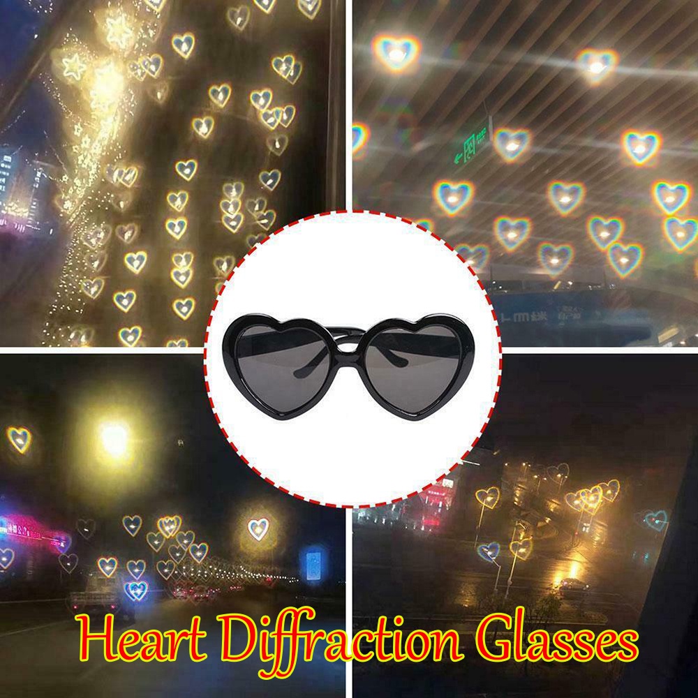 UPSTOP Become Love Heart Diffraction Glasses Image Special Effect Heart-shaped Glasses New Fashion Durable Long-lasting