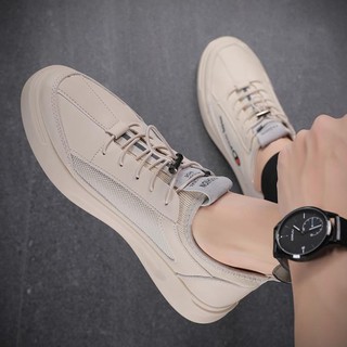 Giày Sneaker nam đế màu trắng cao cấp